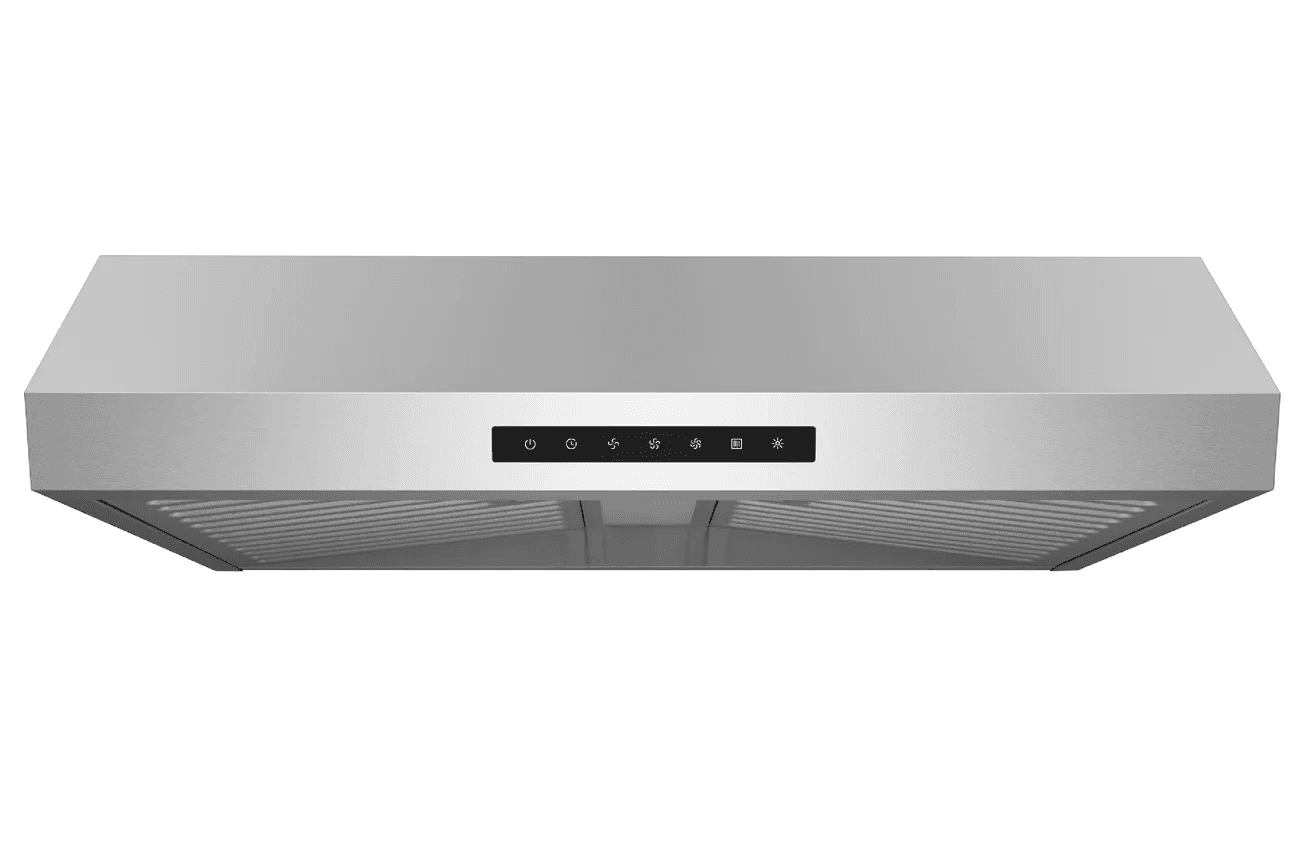 Hauslane Cabinet 30 Inch Under Cabinet Touch Control Range Hood with Stainless Steel Filters in Stainless Steel