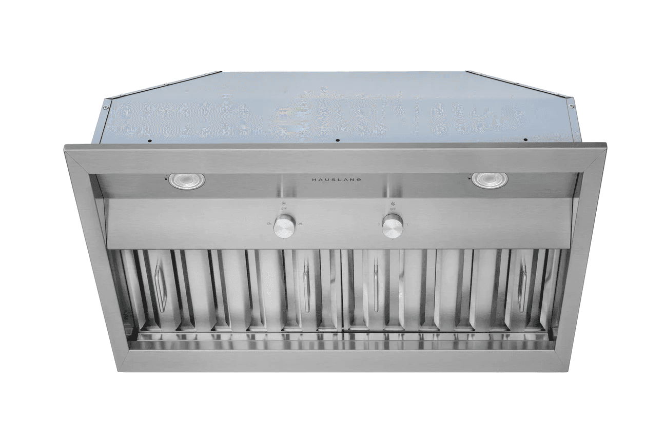 Hauslane 30 Inch Pro-Style Insert Convertible Range Hood (18.5 in. Deep) with Low Noise Operation and Baffle Filters