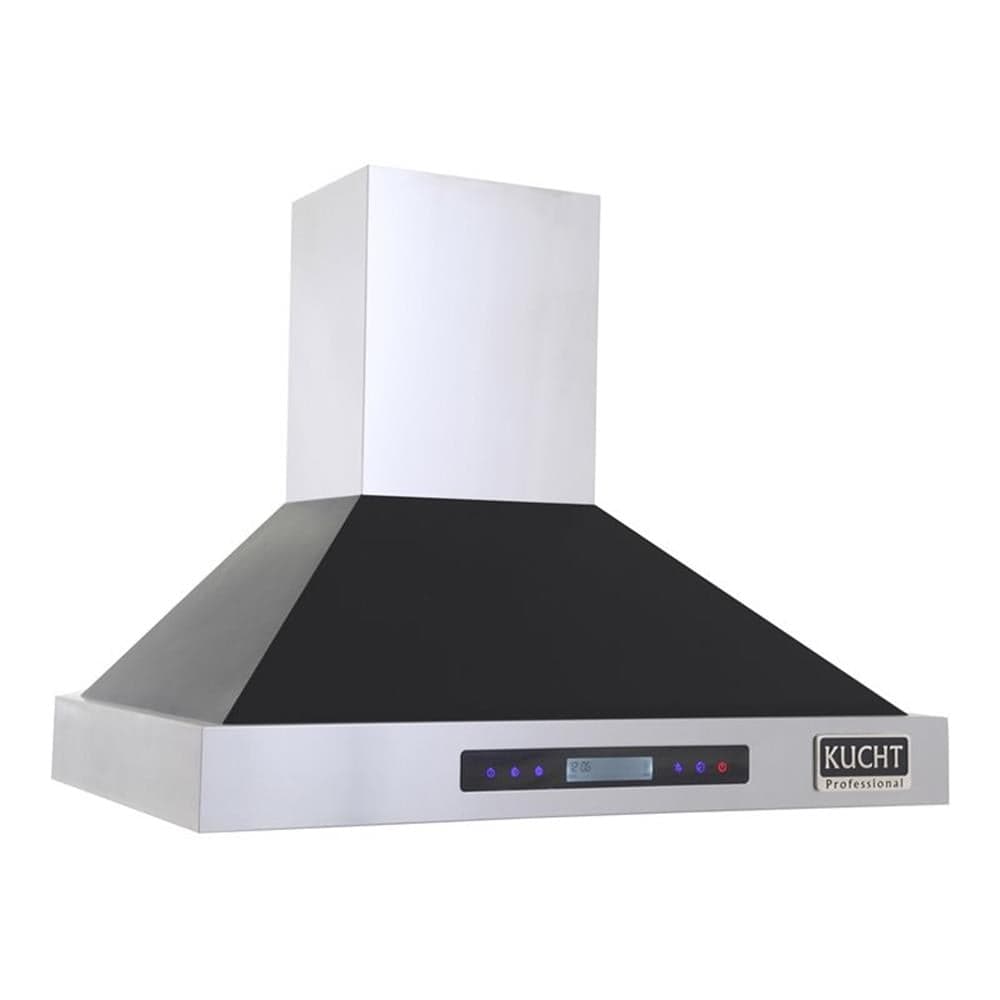 Kucht Professional 30" Stainless Steel Wall Mounted Range Hood in Black