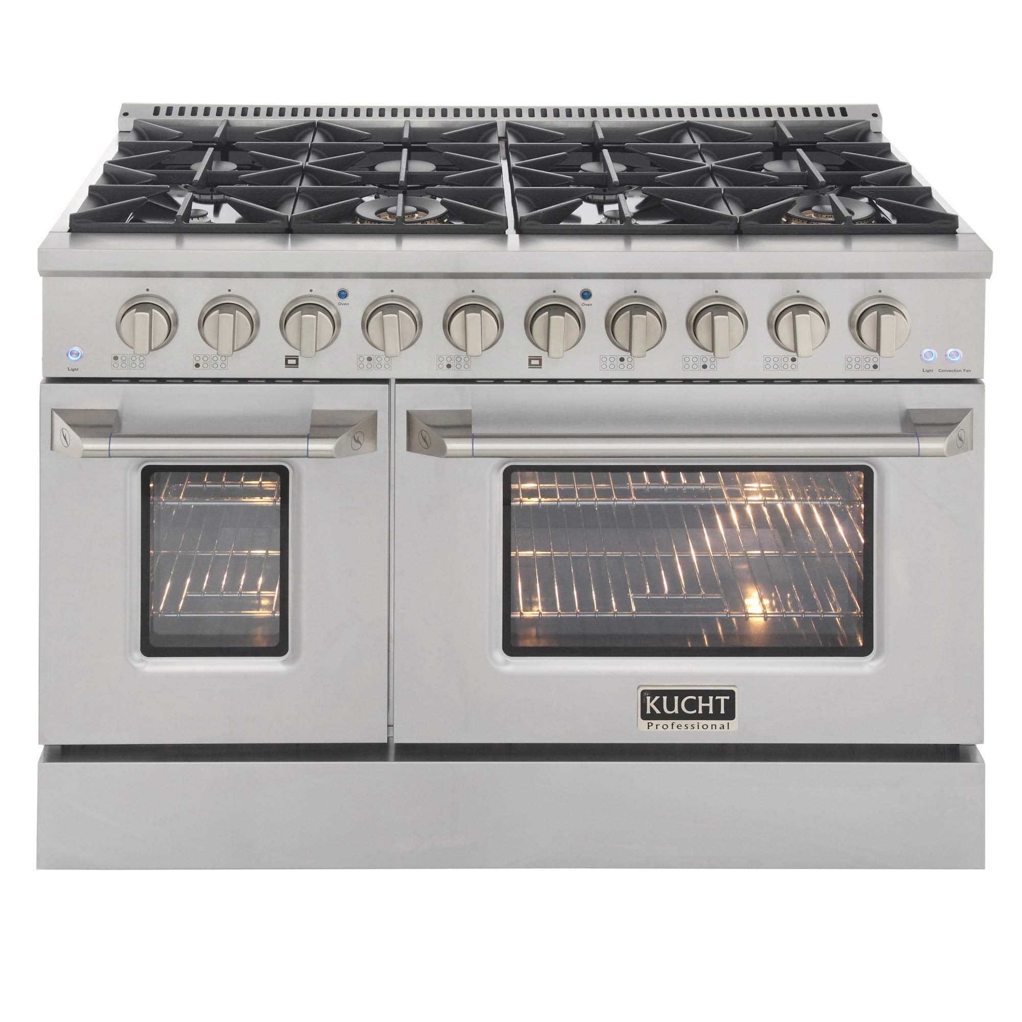 Kucht Professional 48" Stainless Steel Natural Gas Range in Silver