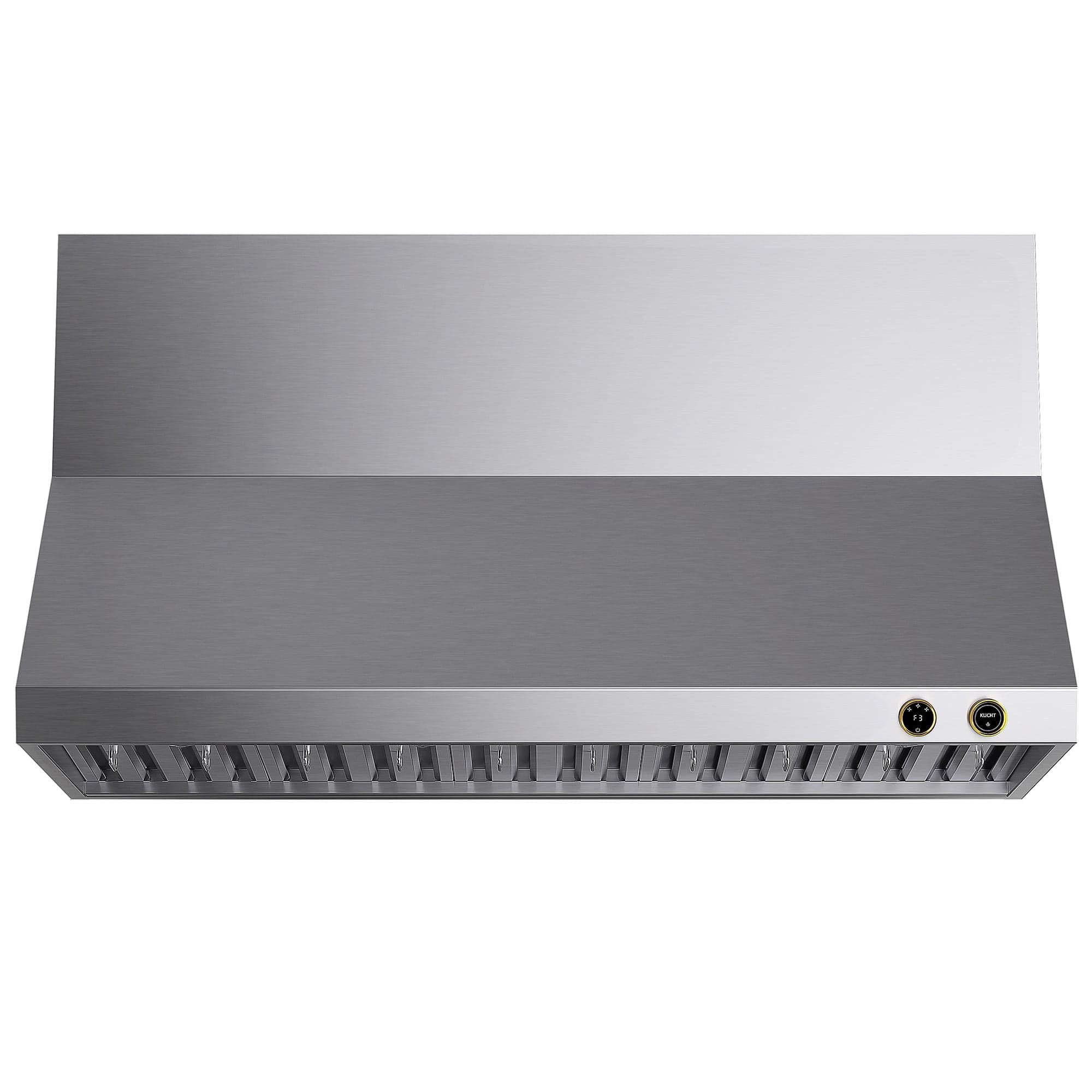 60 in. 900 CFM Ducted Wall Mount Range Hood in Stainless Steel with Gold