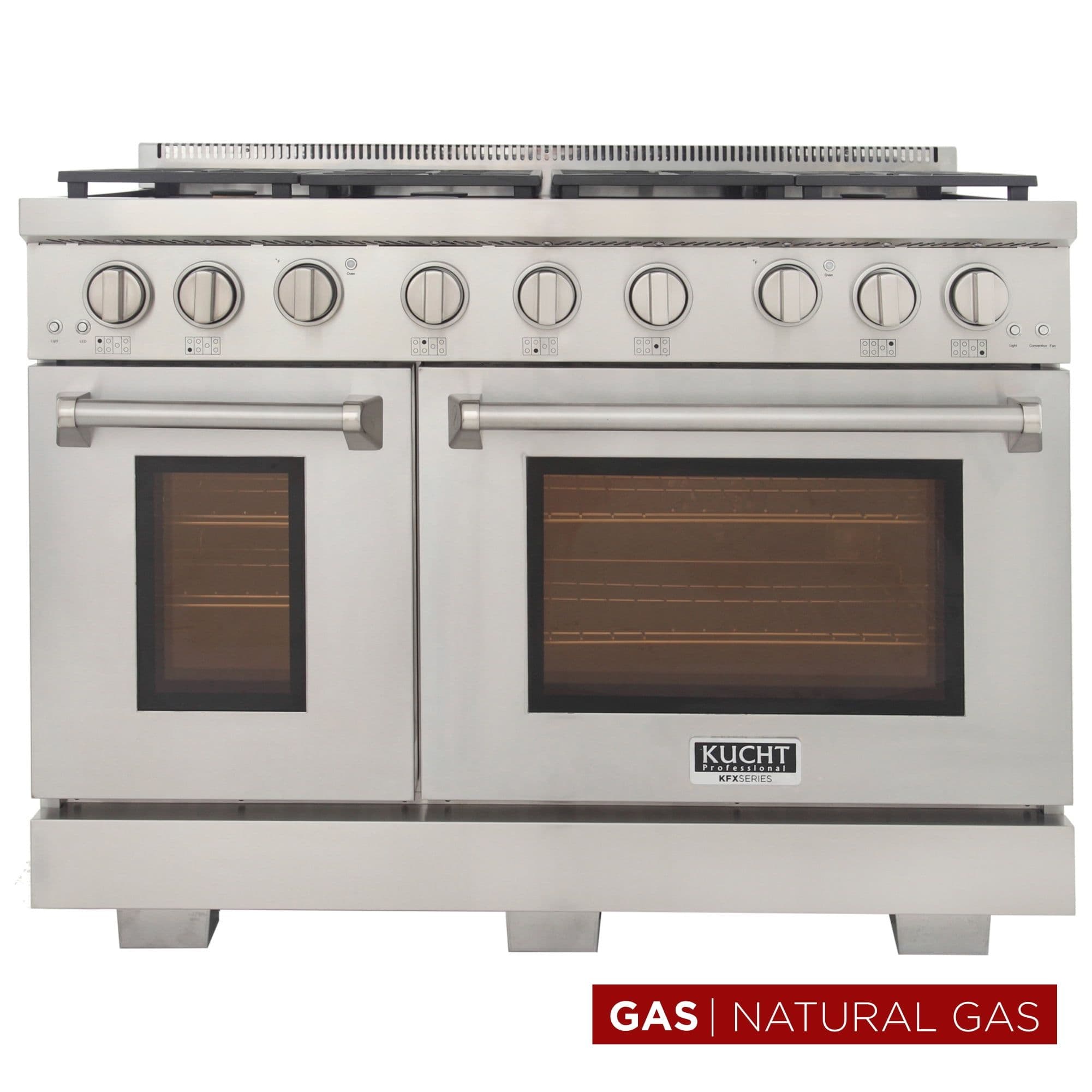 Professional 48-in Natural Gas Range in Stainless Steel with True Simmer Burners