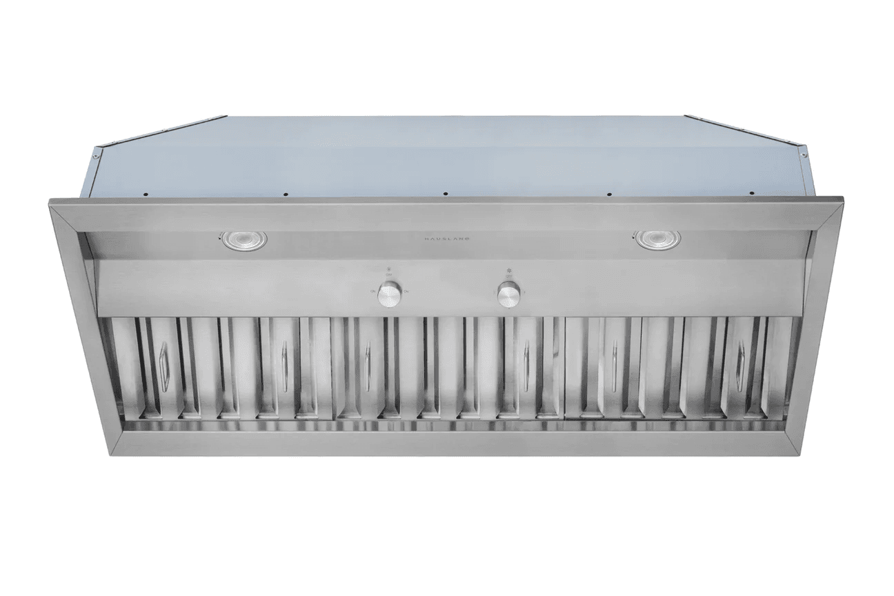 Hauslane 42 Inch Pro-Style Insert Convertible Range Hood (18.5 in. Deep) with Low Noise Operation and Baffle Filters