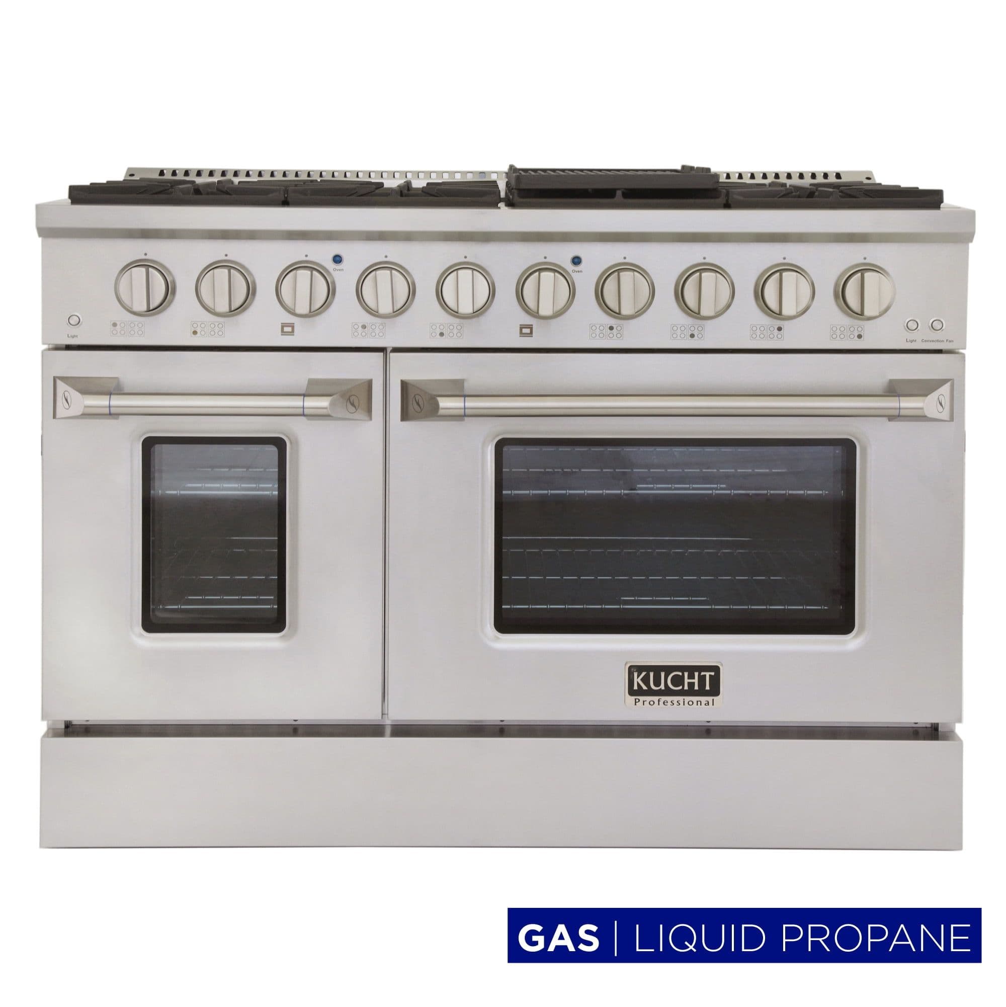 Kucht Professional 48" Stainless Steel Propane Gas Range in Silver