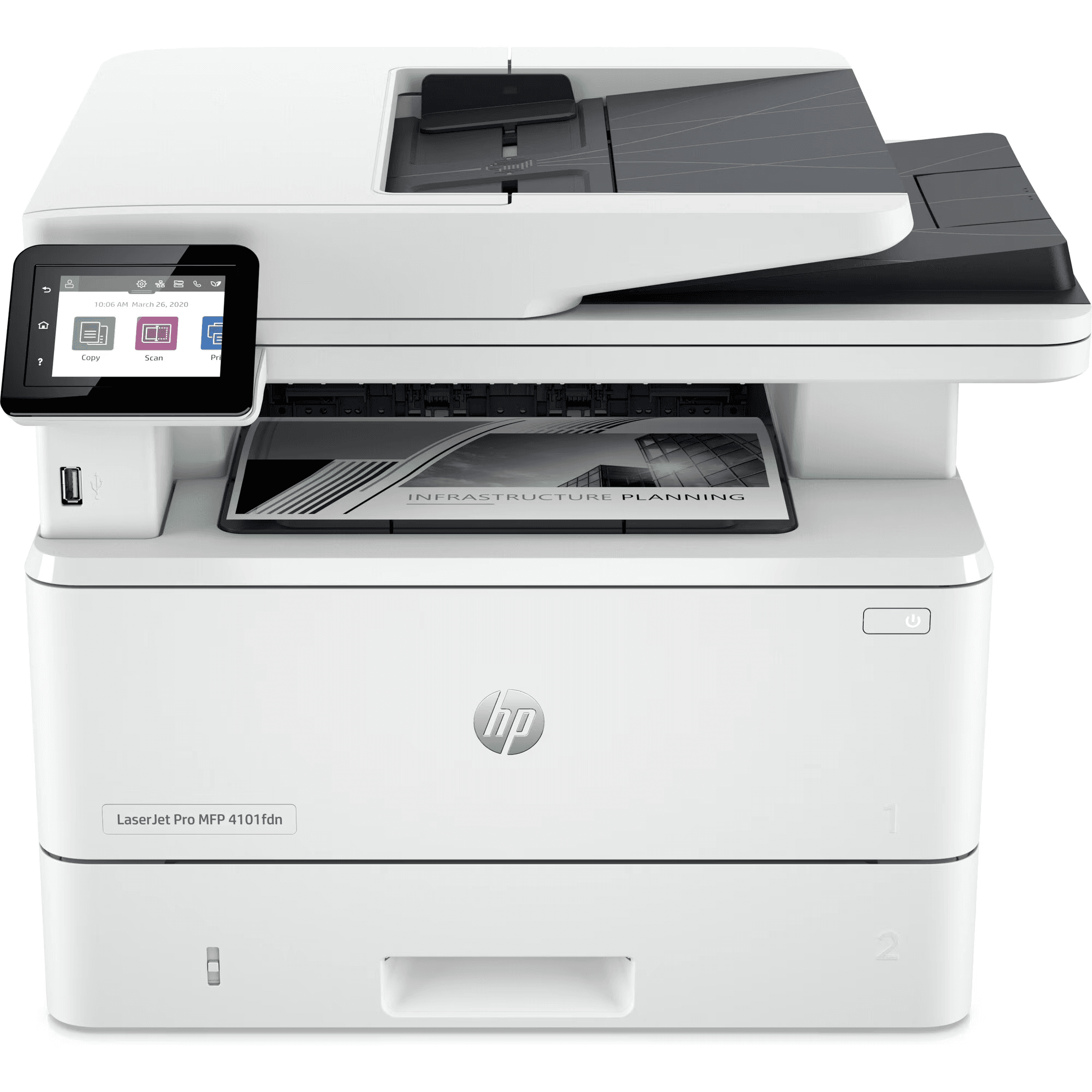 HP LaserJet Pro 4101fdn Wired Laser Multifunction Printer - Monochrome