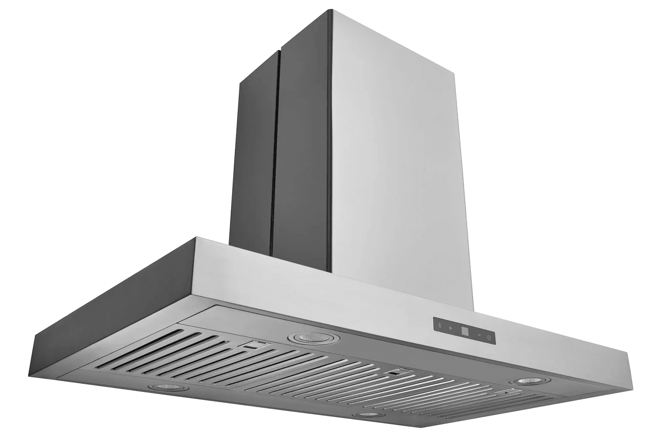 Hauslane 36 Inch Island T-Shaped Range Hood in Stainless Steel